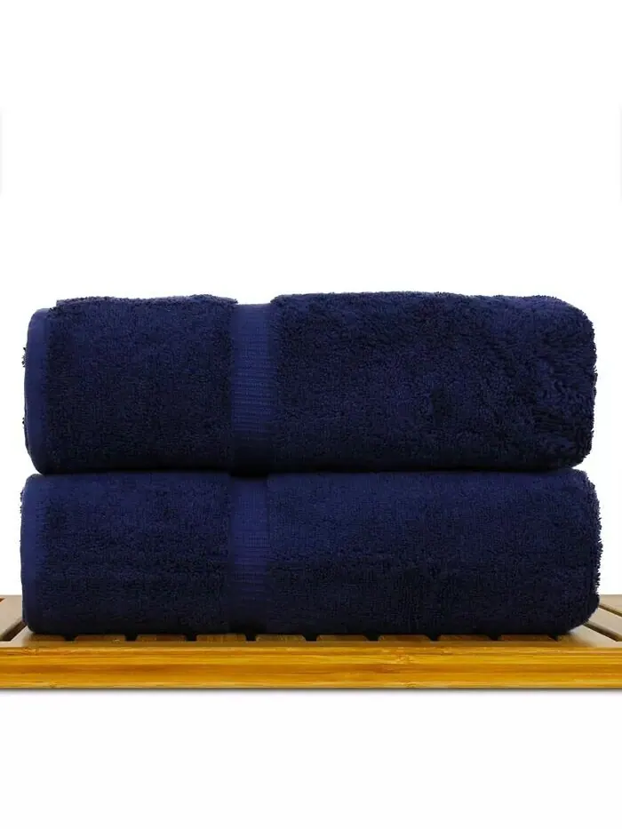 Набор полотенец BC Bare Cotton из турецкого хлопка, 4 шт — изображение 2 из 6, темно-синий