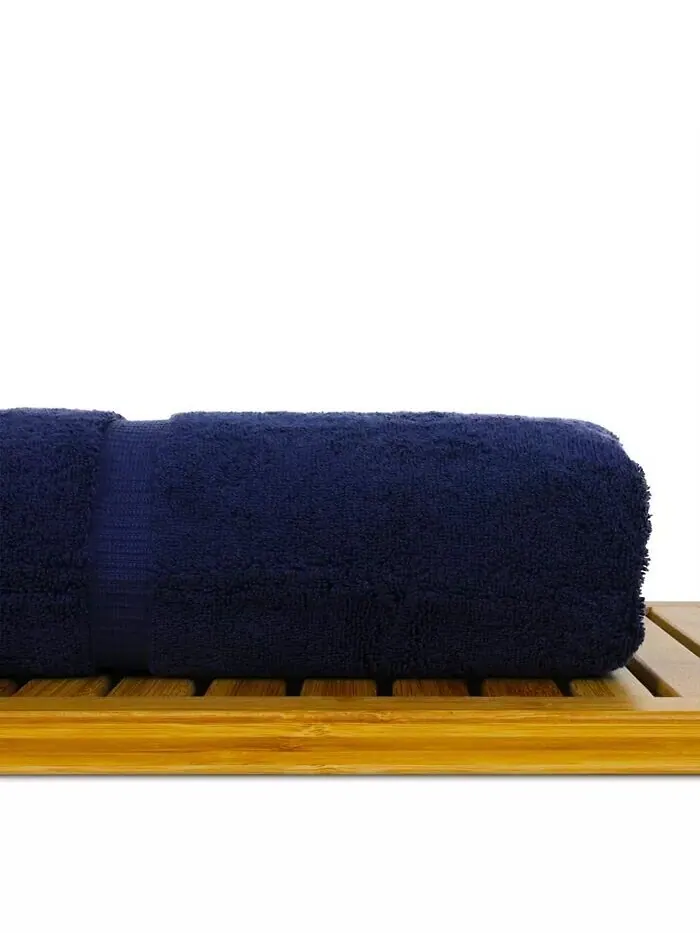 Набор полотенец BC Bare Cotton из турецкого хлопка, 4 шт — изображение 6 из 6, темно-синий