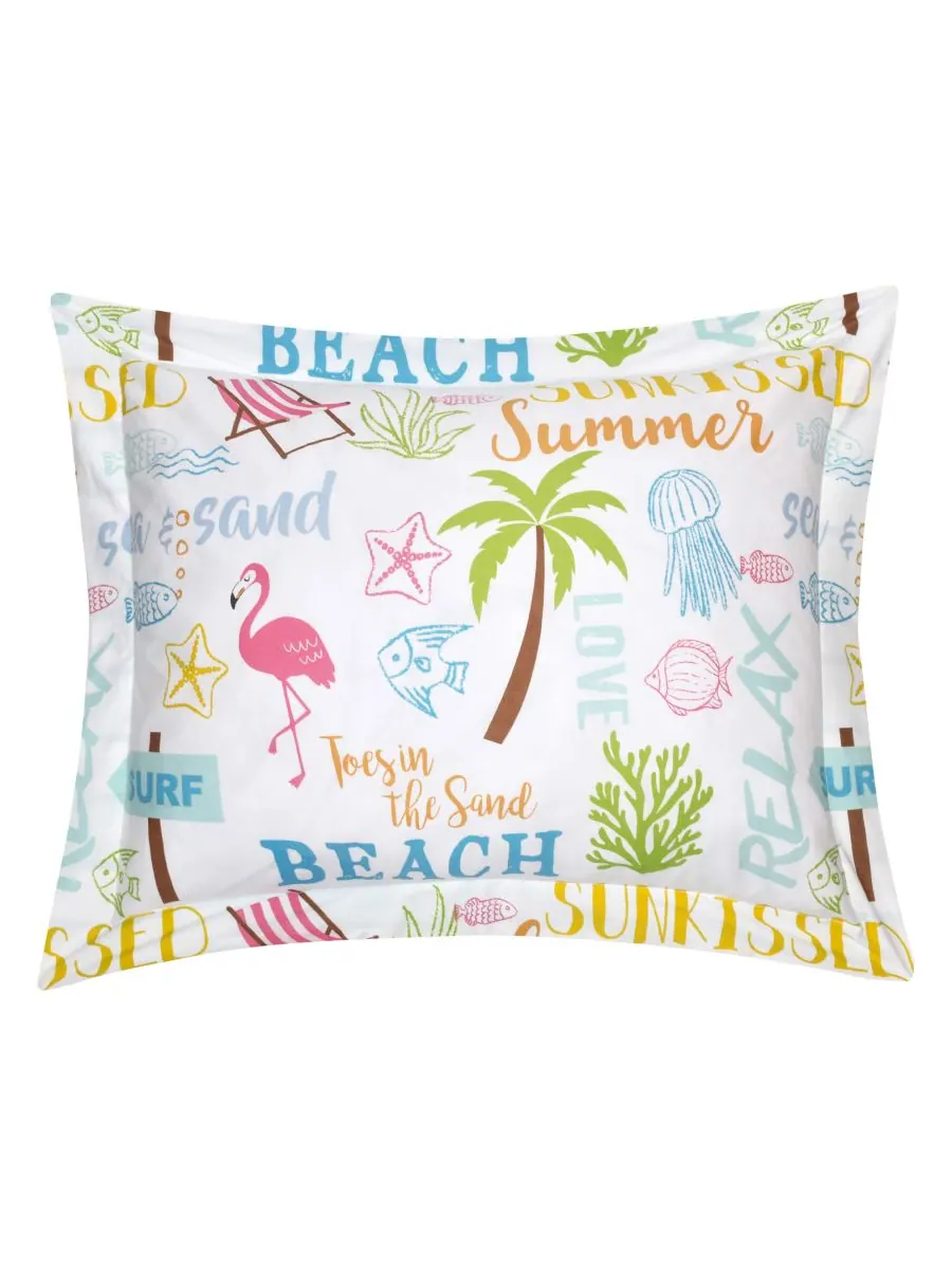 Двусторонний комплект постельного белья Beach Days, 2 предмета, размер Twin/Twin XL Levtex — изображение 2 из 7, мульти