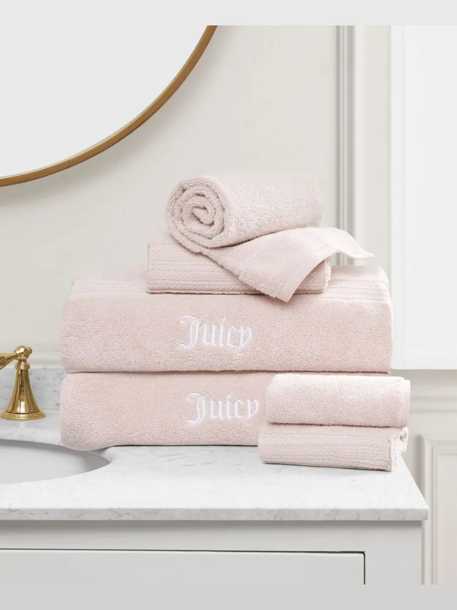 Набор банных полотенец Alyssa Cotton, 6 предметов Juicy Couture — изображение 1 из 6, розовый