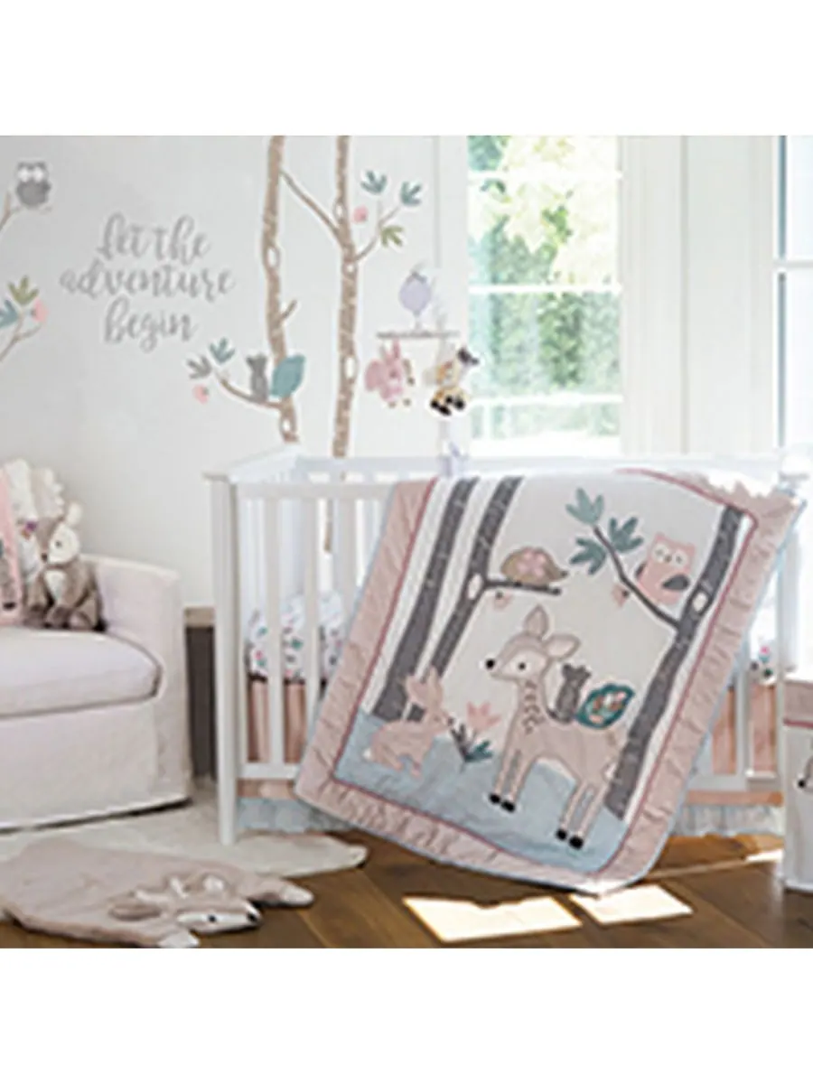 Комплект постельного белья Baby Everly из 5 предметов для детской кроватки Levtex, Blush, Crib — изображение 1 из 1