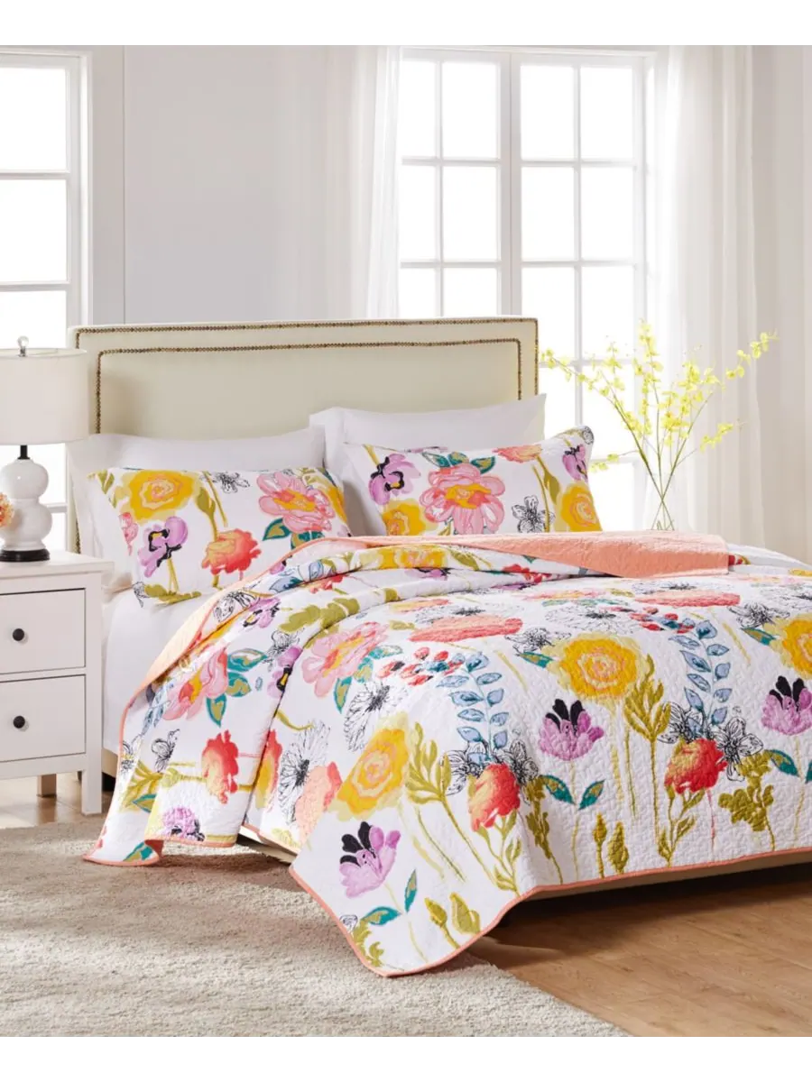 Комплект постельного белья Watercolor Dream, 2 предмета, размер Twin Greenland Home Fashions — изображение 4 из 4, мульти