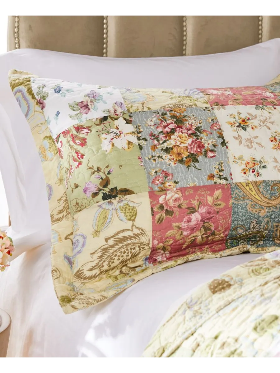 Комплект постельного белья Blooming Prairie из 3 предметов, размер King Greenland Home Fashions — изображение 3 из 4, мульти