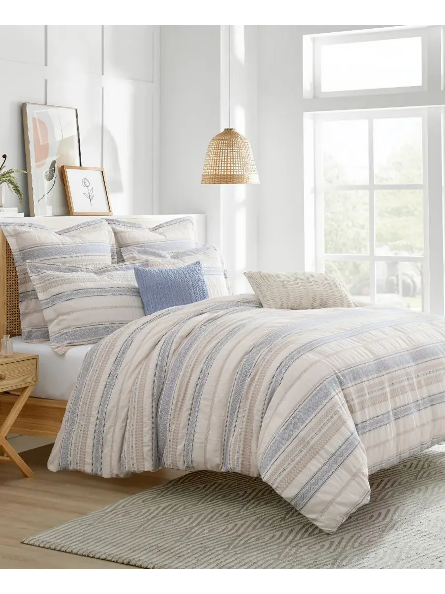 Комплект постельного белья Pickford Tribal Stripe, 3 предмета, размер Full/Queen Levtex — изображение 1 из 4, шамбре