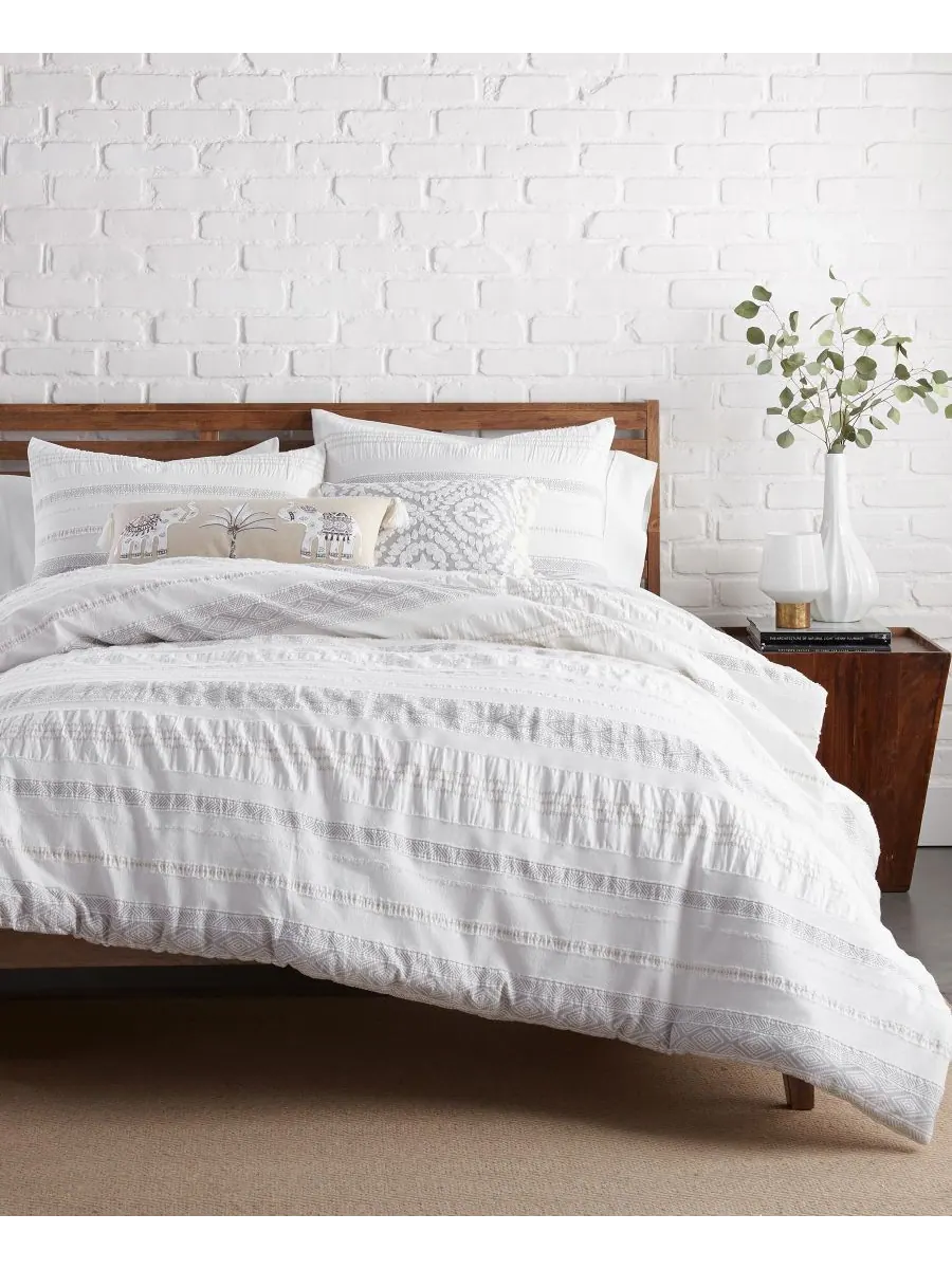 Комплект постельного белья pickford tribal stripe, 3 предмета, размер full/queen. Levtex — изображение 1 из 7, прозрачный