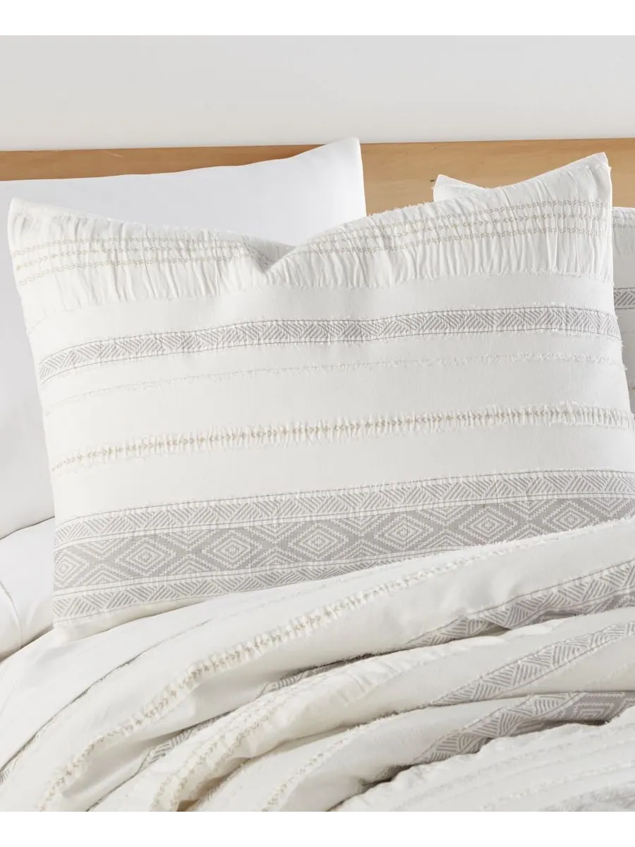 Комплект постельного белья pickford tribal stripe, 3 предмета, размер full/queen. Levtex — изображение 6 из 7, прозрачный