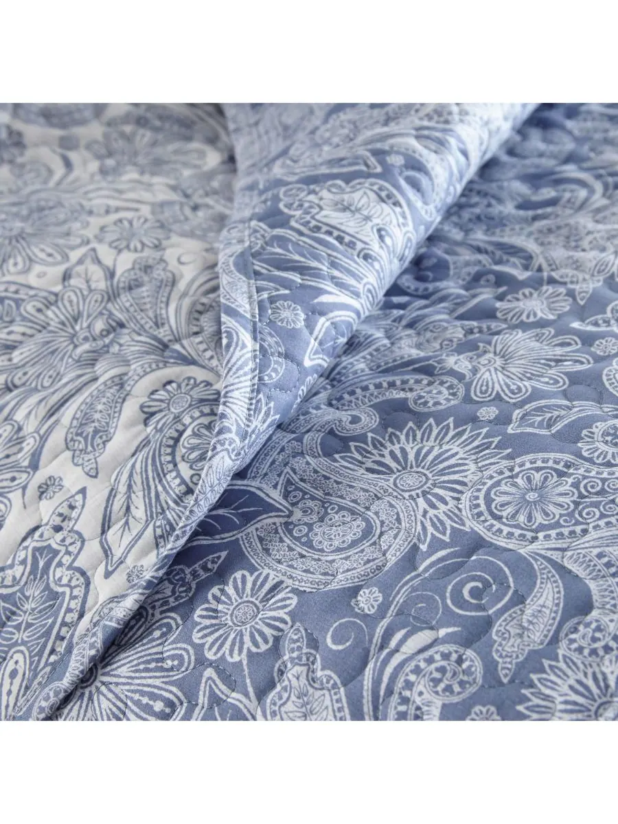 Комплект постельного белья Boho Perfect Paisley, легкий, двусторонний, размер Twin/Twin XL — изображение 5 из 5, тауп