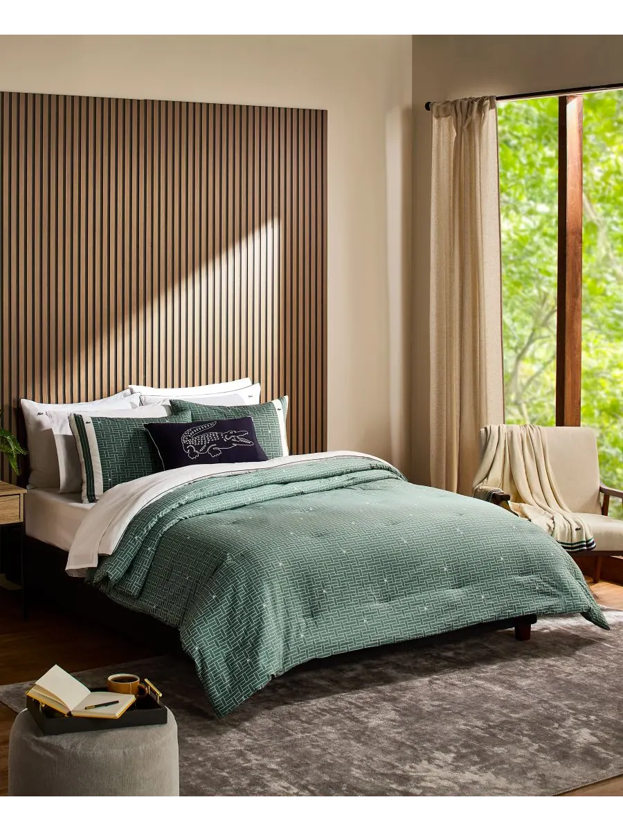 Комплект постельного белья heritage geo cotton из 3 предметов, размер king. Lacoste Home