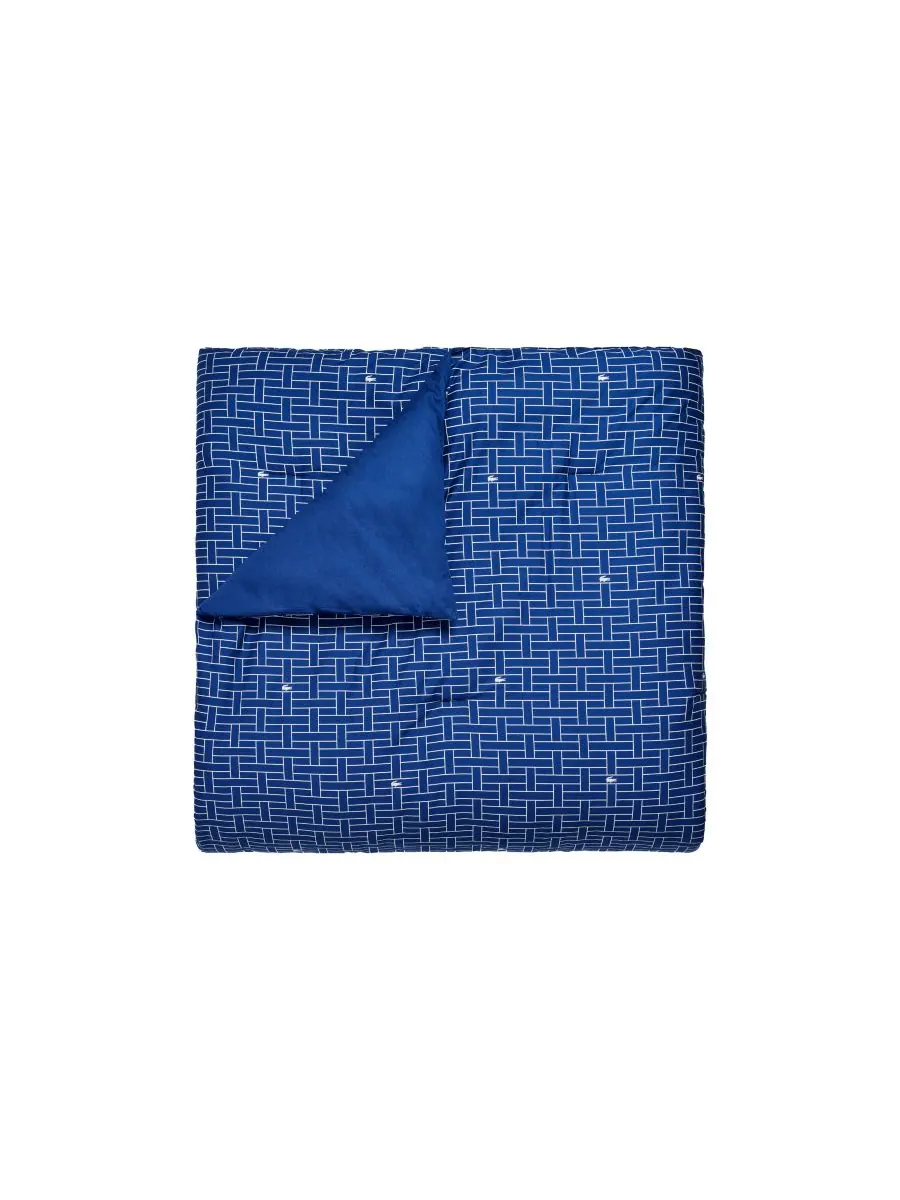 Комплект постельного белья heritage geo cotton из 3 предметов, размер king. Lacoste Home — изображение 4 из 6, темно-синий
