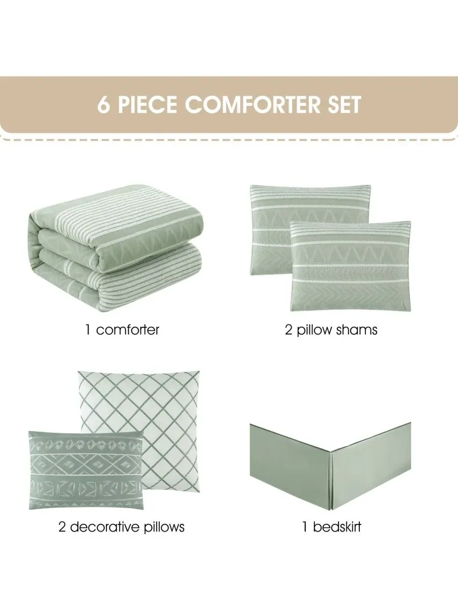 Комплект постельного белья Cleluya Cotton из 6 предметов, размер California King Stratford Park — изображение 5 из 5