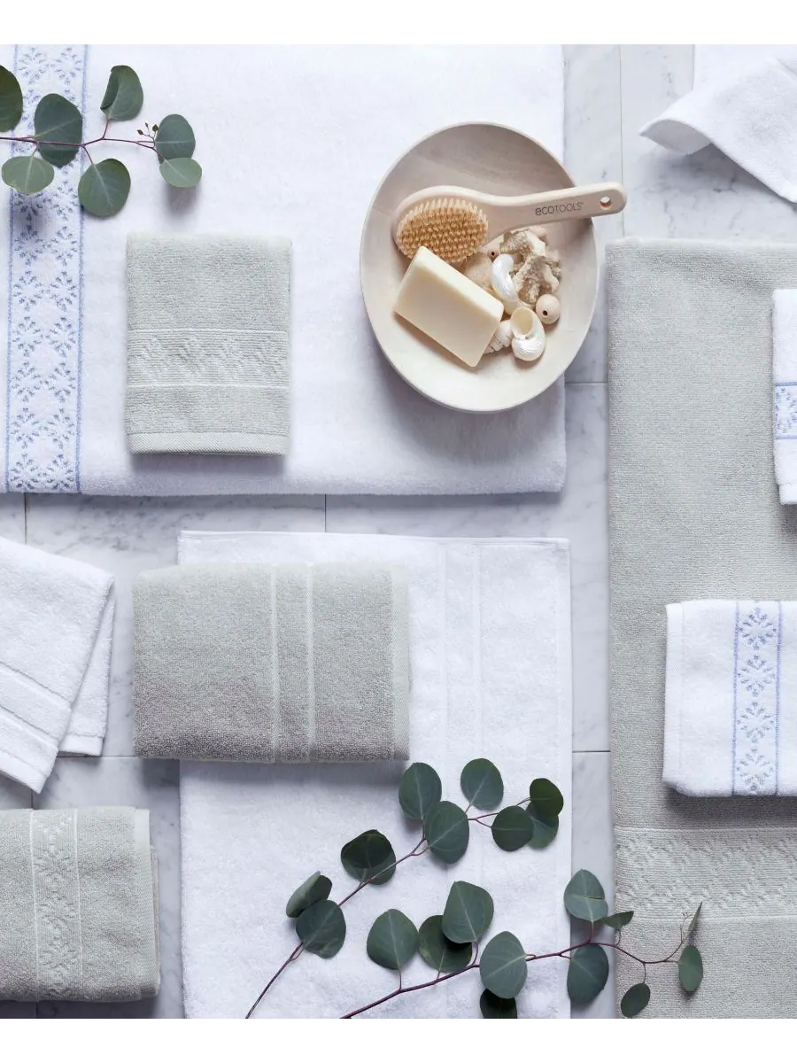 Набор из 2 банных полотенец Martex Allergen-Resistant Savoy Clean Design Home, Gray, Towel Sets — изображение 6 из 6, серый