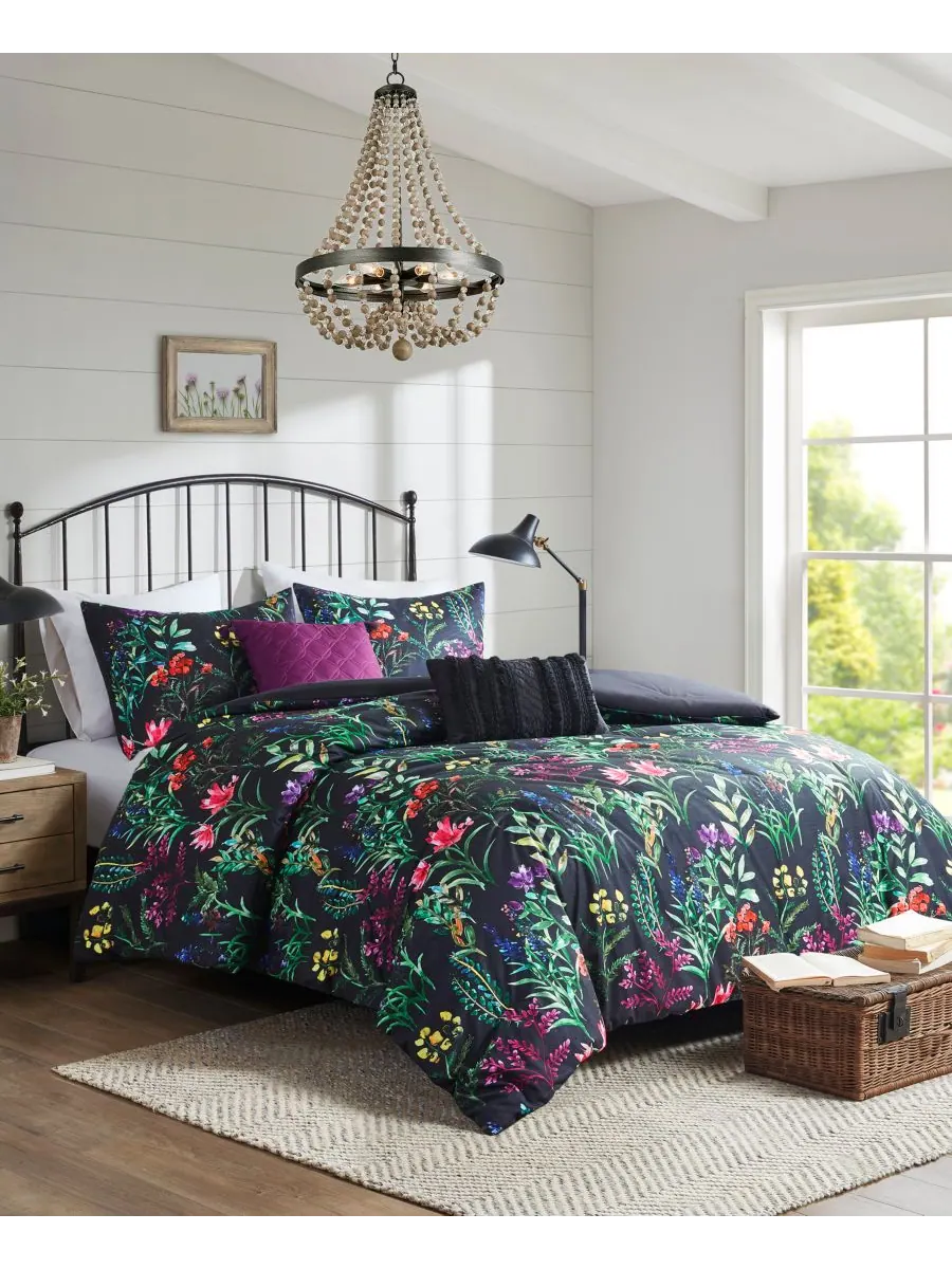 Комплект постельного белья Tasha Floral из 5 предметов, размер King/California King Madison Park — изображение 5 из 10