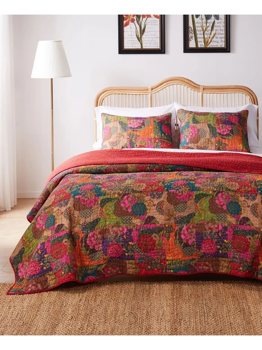 Комплект постельного белья Jewel из 3 предметов, размер Full/Queen Greenland Home Fashions — изображение 1 из 7, мульти