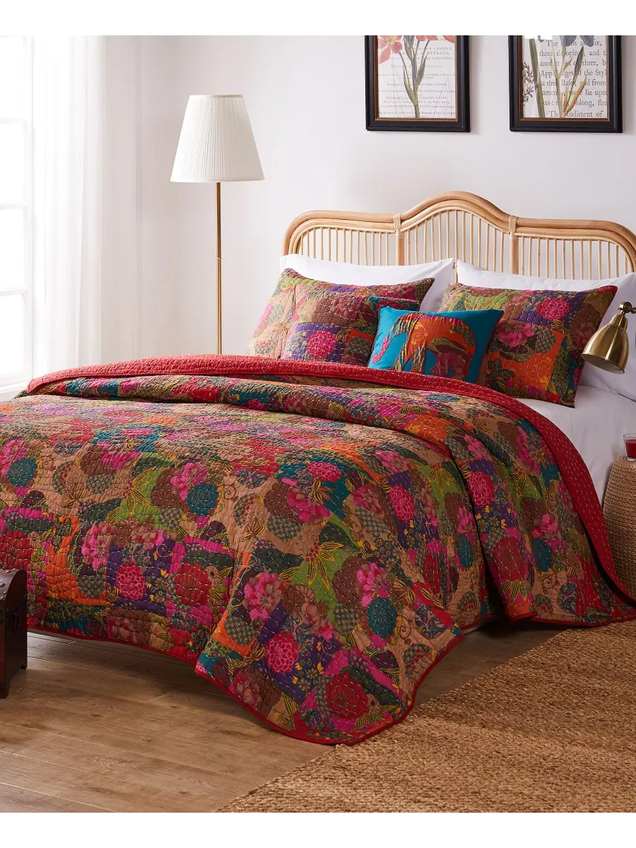 Комплект постельного белья Jewel из 3 предметов, размер Full/Queen Greenland Home Fashions — изображение 4 из 7, мульти