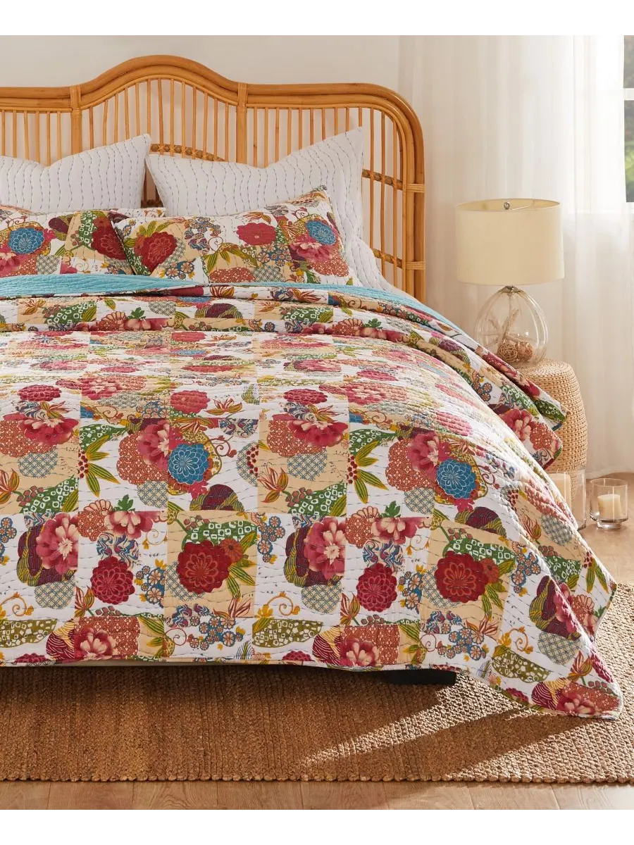 Комплект постельного белья Jewel из 3 предметов, размер Full/Queen Greenland Home Fashions — изображение 1 из 4, белый