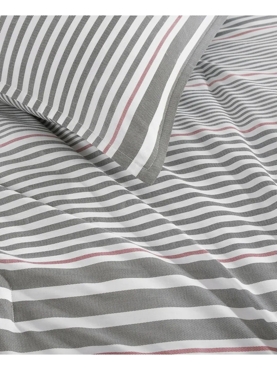 Комплект постельного белья danbury stripe cotton из 3 предметов, размер full/queen Tommy Hilfiger — изображение 5 из 8, серый