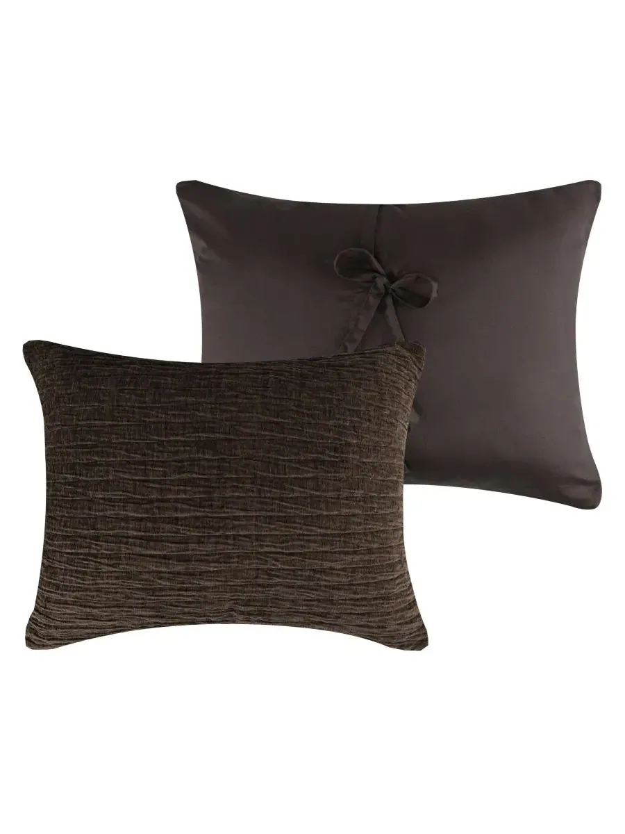 Наволочка Velvet Crush Lightweight, Standard Greenland Home Fashions — изображение 3 из 4, коричневый