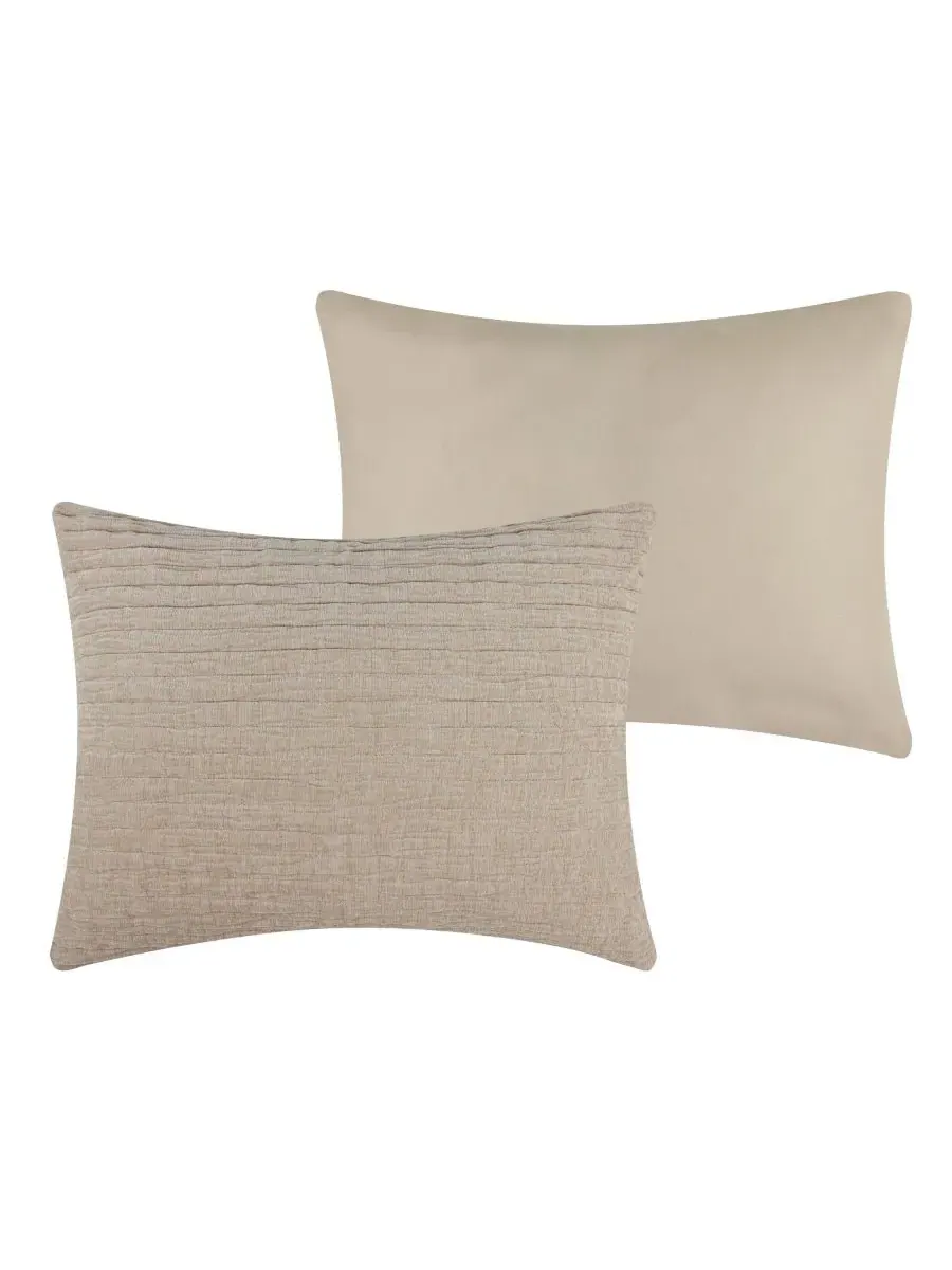 Наволочка для подушки из вельвета Velvet Crush, стандарт Greenland Home Fashions — изображение 3 из 4, хаки