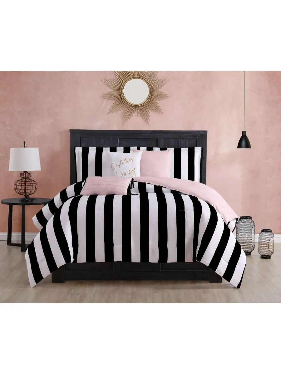 Двусторонний комплект постельного белья Cabana Stripe, 6 предметов, размер Full/Queen Juicy Couture