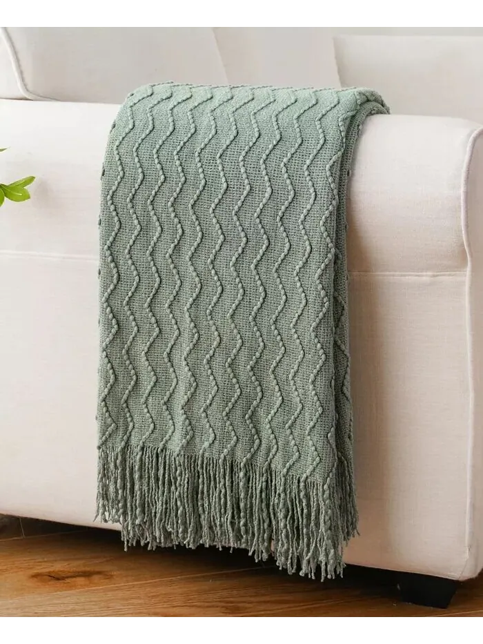Легкий плед с текстурой Wave-Link, 50 x 60 дюймов Battilo
