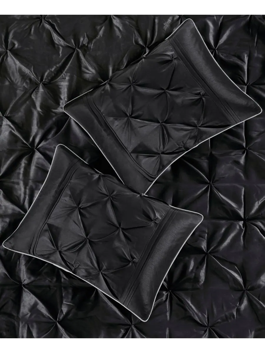 Комплект постельного белья Laurel Tufted из 7 предметов, размер Cal King Madison Park — изображение 7 из 10, черный