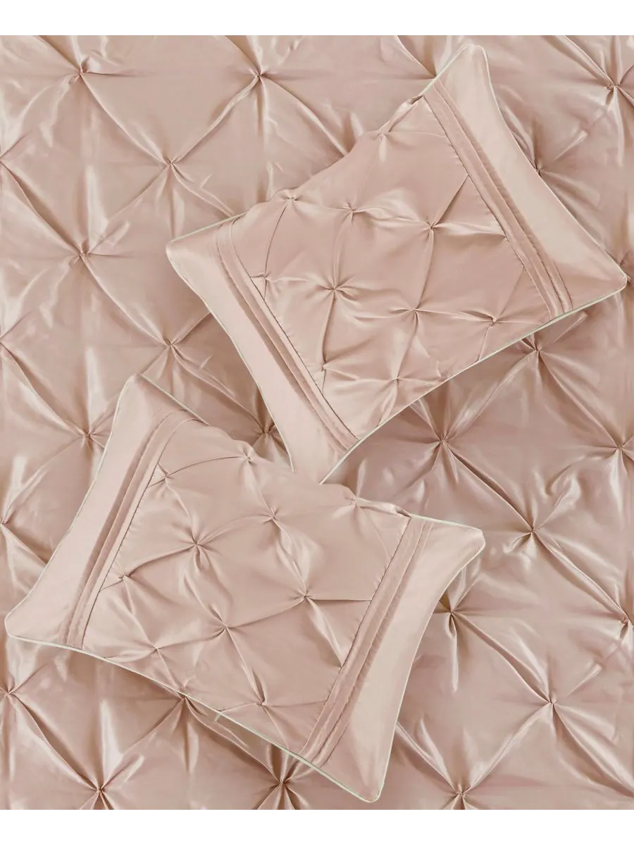 Комплект постельного белья Laurel Tufted из 7 предметов, размер Cal King Madison Park — изображение 7 из 10, пудровый розовый