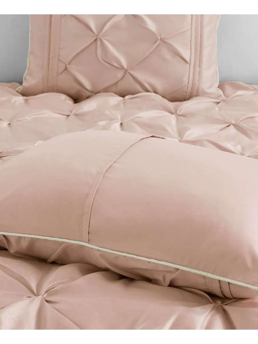 Комплект постельного белья Laurel Tufted из 7 предметов, размер Cal King Madison Park — изображение 9 из 10, пудровый розовый