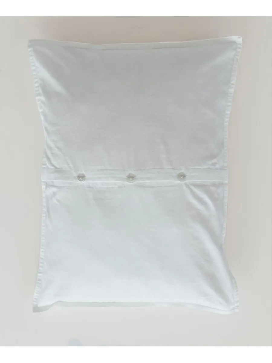 Комплект из 2 сатиновых наволочек из органического хлопка для обслуживания номеров - стандартный
