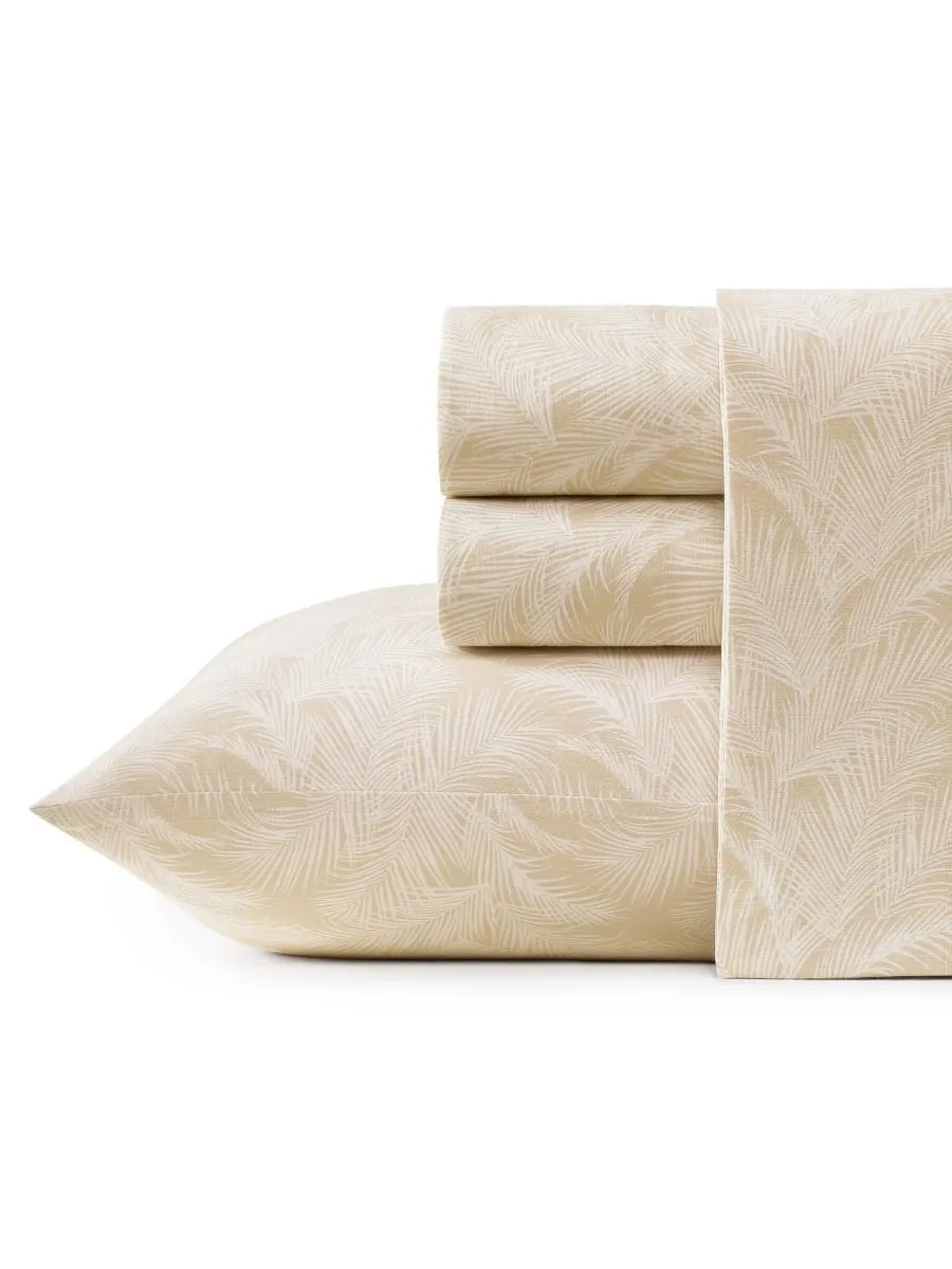 Комплект постельного белья Tommy Bahama All Over Palms из хлопка с плотностью 300 нитей, размер — изображение 1 из 9