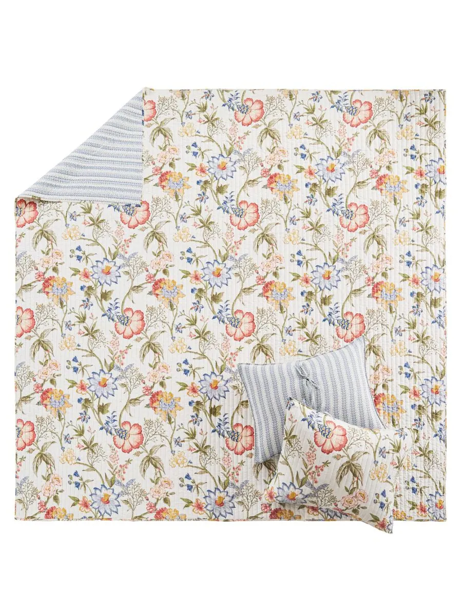 Двусторонний комплект постельного белья Maileen из 3 предметов, размер Full/Queen Levtex — изображение 4 из 7, мульти