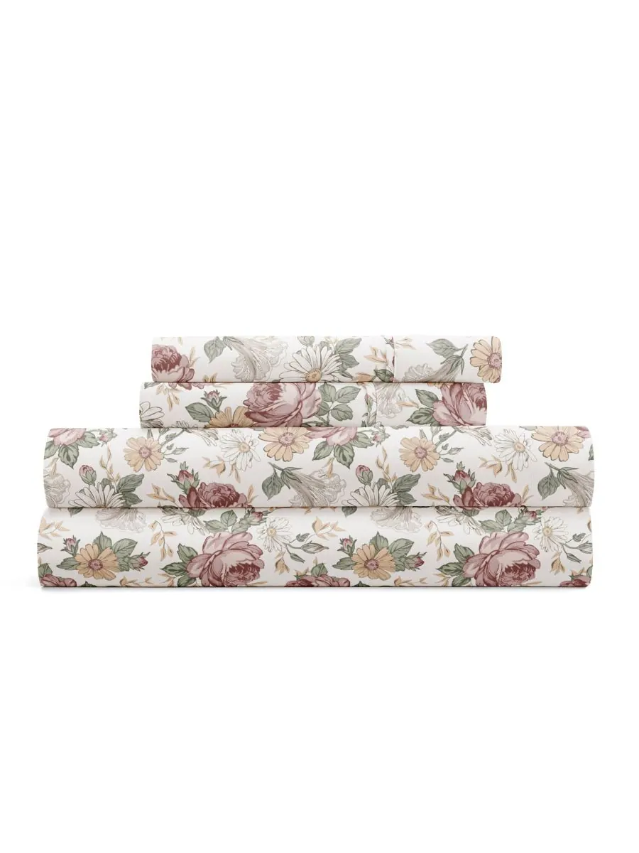 Комплект постельного белья Delicate Blossoms из 4 предметов, размер Queen ienjoy Home