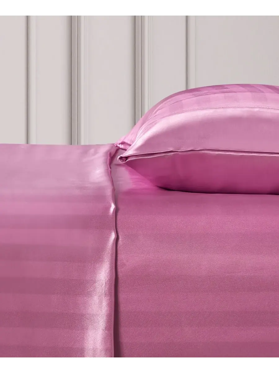 Комплект постельного белья из 3 предметов, сатиновый дамаск, размер Twin XL Juicy Couture — изображение 3 из 9, розовый
