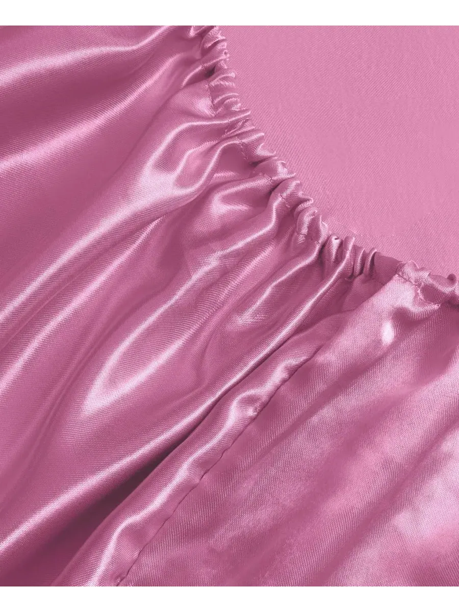Комплект постельного белья из 3 предметов, сатиновый дамаск, размер Twin XL Juicy Couture — изображение 5 из 9, розовый