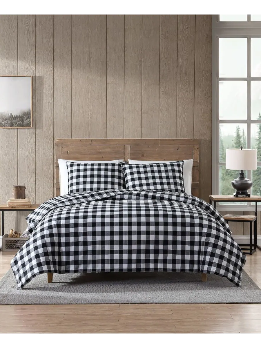 Комплект постельного белья Mountain Plaid из хлопка, двусторонний, 2 предмета, размер Twin Eddie — изображение 1 из 10