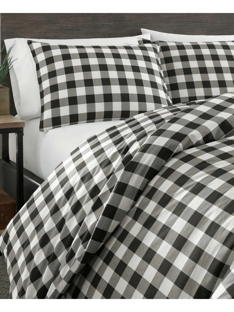 Комплект постельного белья Mountain Plaid из хлопка, двусторонний, 2 предмета, размер Twin Eddie — изображение 3 из 10
