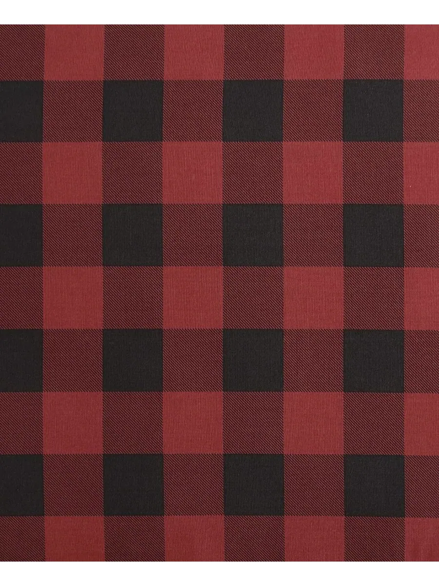 Комплект постельного белья Mountain Plaid из хлопка, двусторонний, 2 предмета, размер Twin Eddie — изображение 7 из 10, алый