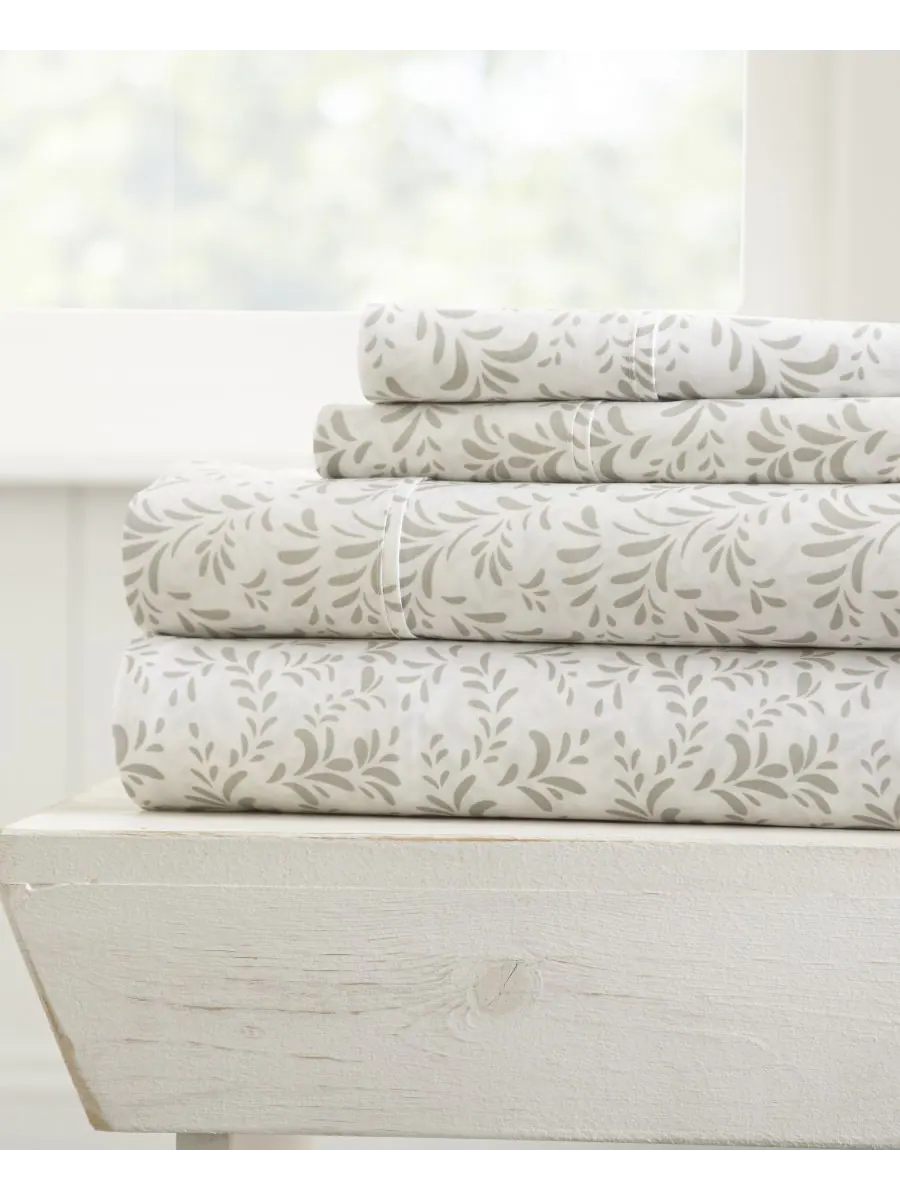 Комплект постельного белья Farmhouse Chic Premium Ultra Soft Pattern, 4 предмета, размер Full