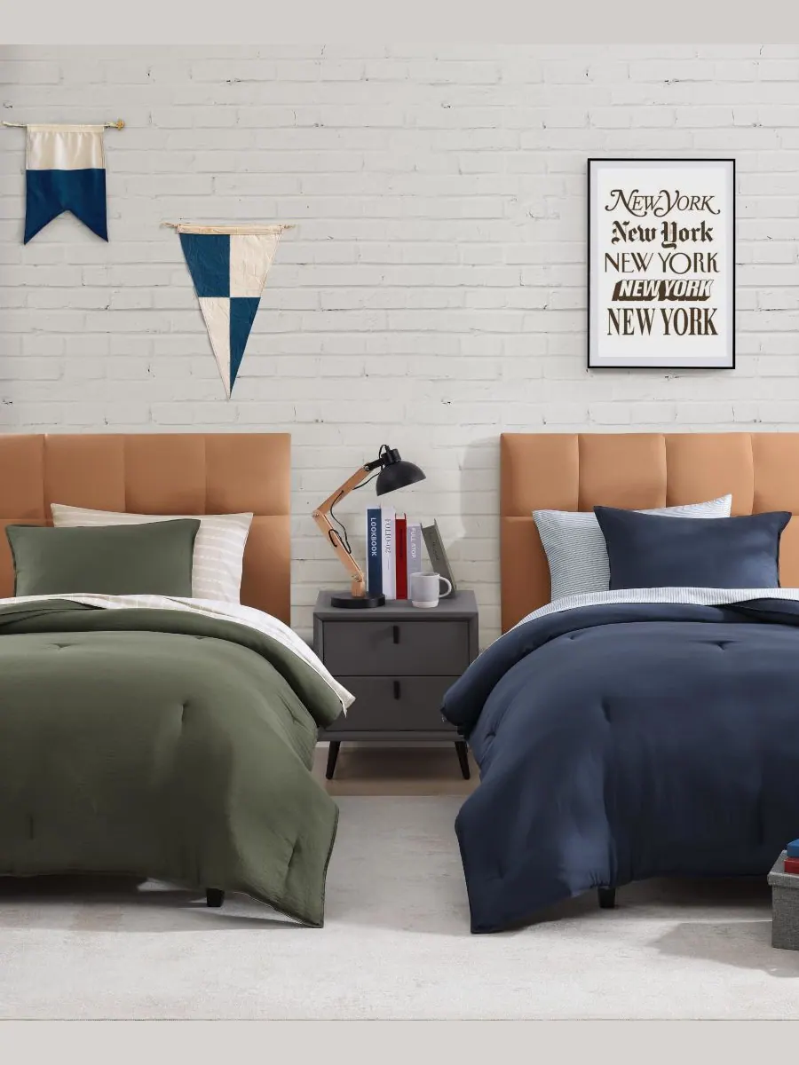Tommy Hilfiger комплект постельного белья из однотонной микрофибры размер Twin/Twin XL, 5 предметов — изображение 4 из 7