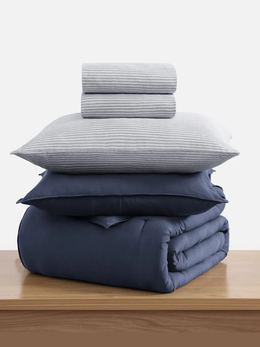 Tommy Hilfiger комплект постельного белья из однотонной микрофибры размер Twin/Twin XL, 5 предметов — изображение 5 из 7