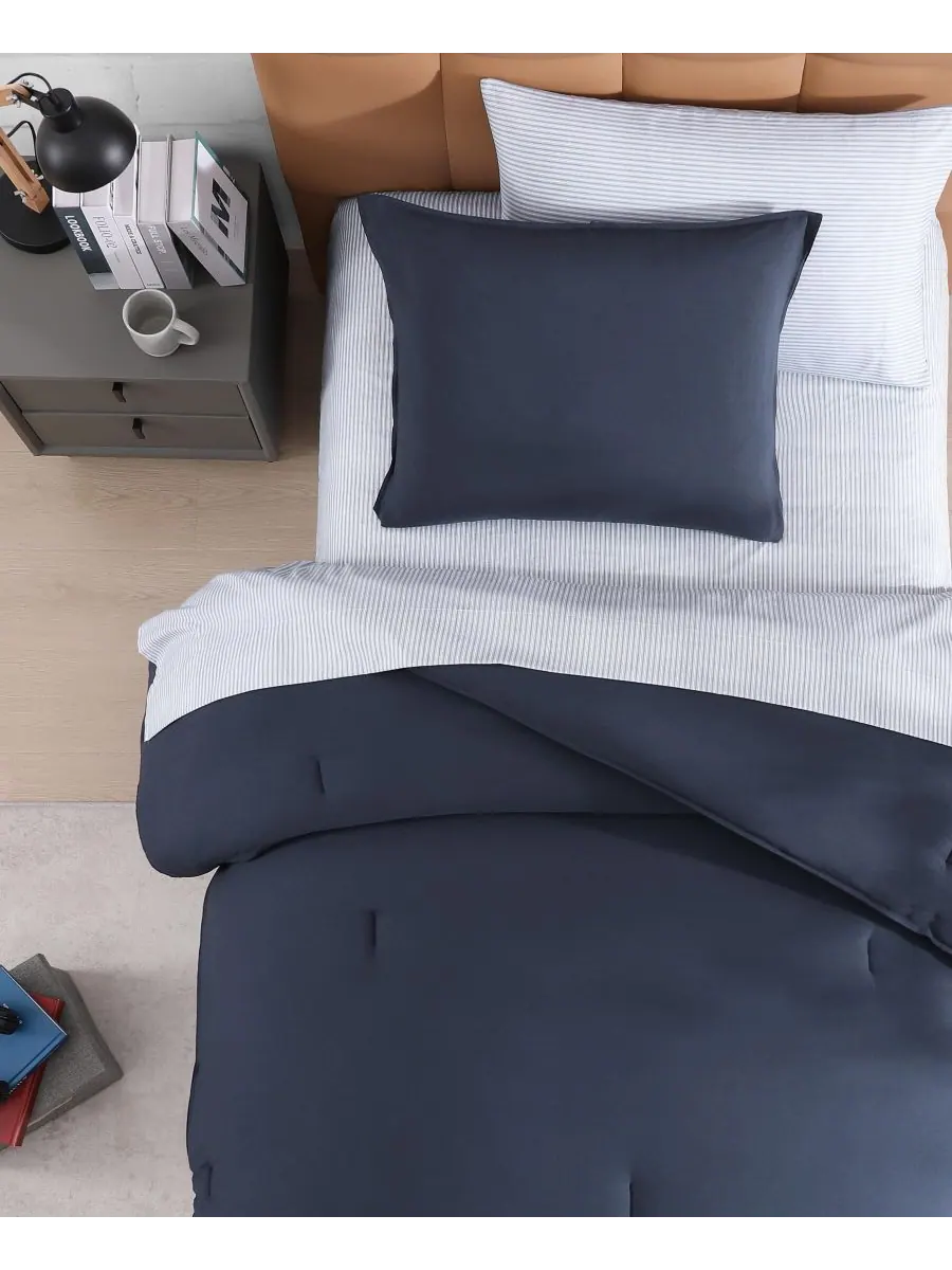 Tommy Hilfiger комплект постельного белья из однотонной микрофибры размер Twin/Twin XL, 5 предметов — изображение 7 из 7