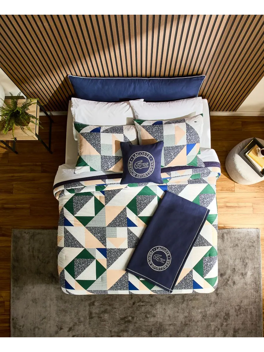 Комплект постельного белья Lacoste Signature Cotton из 3 предметов, размер Full/Queen Lacoste Home — изображение 3 из 8