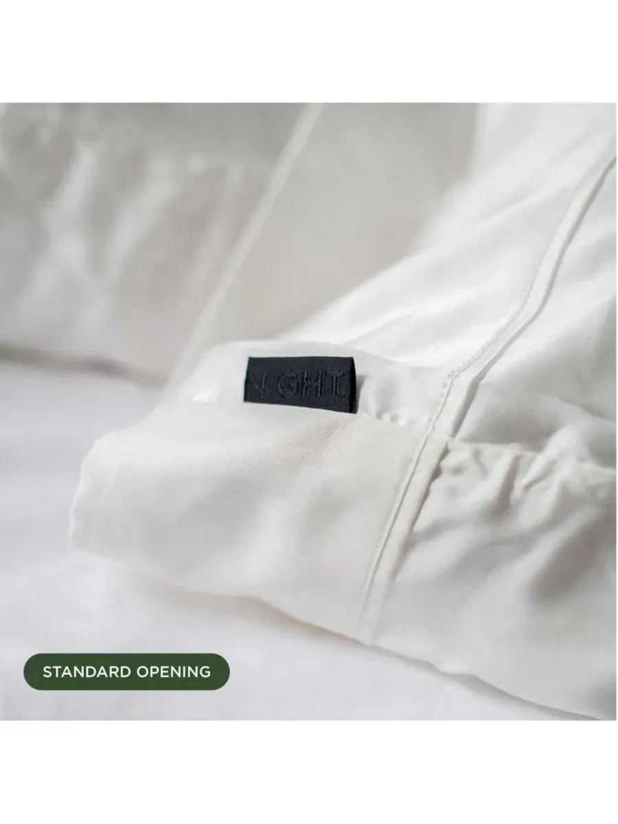 Наволочка DualSilk, 22 момме, смесь 100% тутового шелка и эвкалипта, мягкая, дышащая и роскошная — изображение 5 из 11, белый