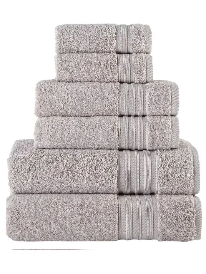 Набор хлопковых полотенец Laural Home Turkish Spa Collection, 6 шт — серый