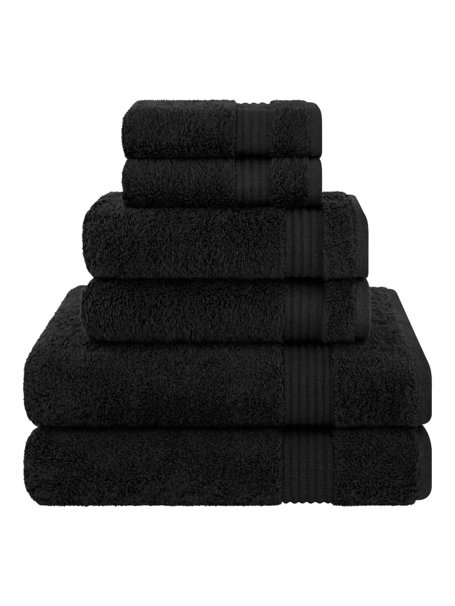 Набор банных полотенец Bekos Premium из 6 предметов, 100% турецкий хлопок American Soft Linen