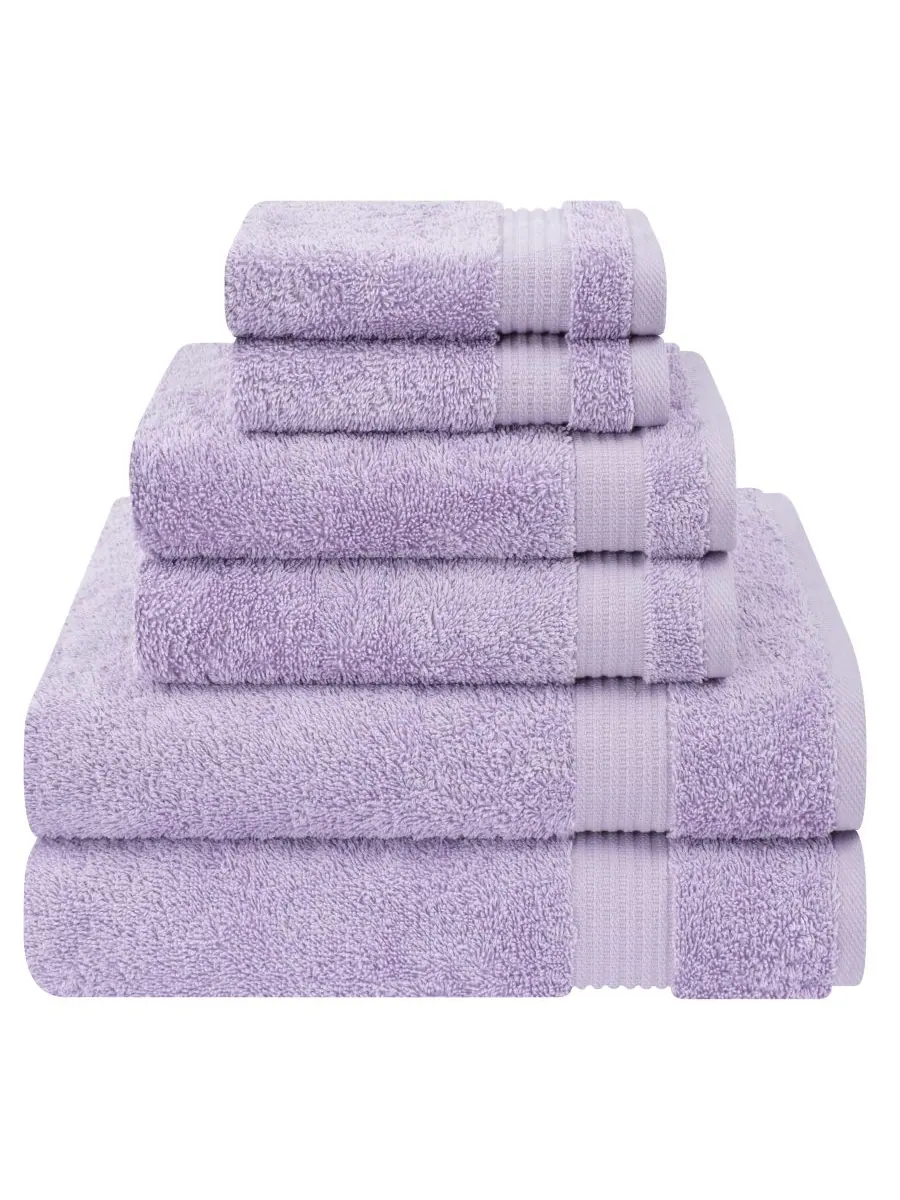 Набор банных полотенец Bekos Premium из 6 предметов, 100% турецкий хлопок American Soft Linen