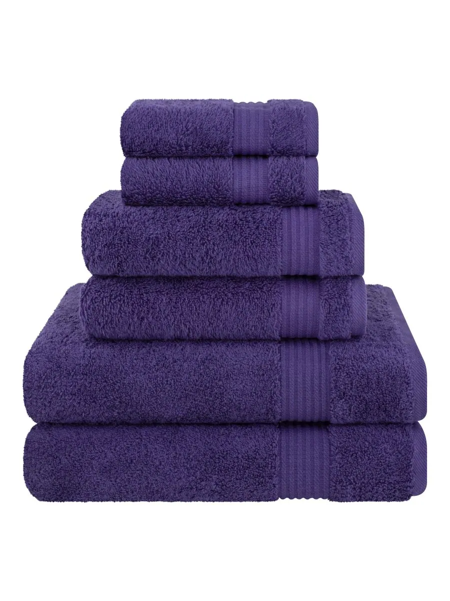 Набор банных полотенец Bekos Premium из 6 предметов, 100% турецкий хлопок American Soft Linen
