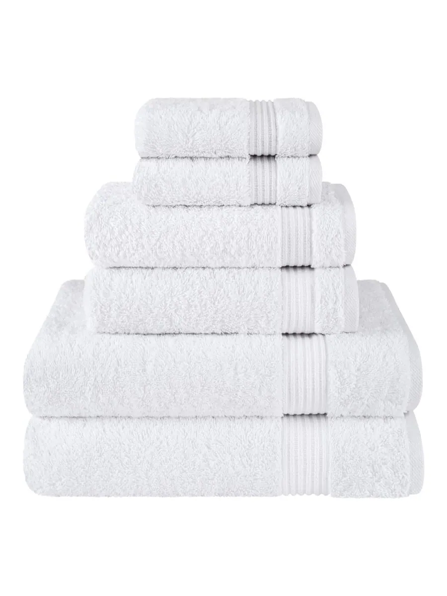Набор банных полотенец Bekos Premium из 6 предметов, 100% турецкий хлопок American Soft Linen