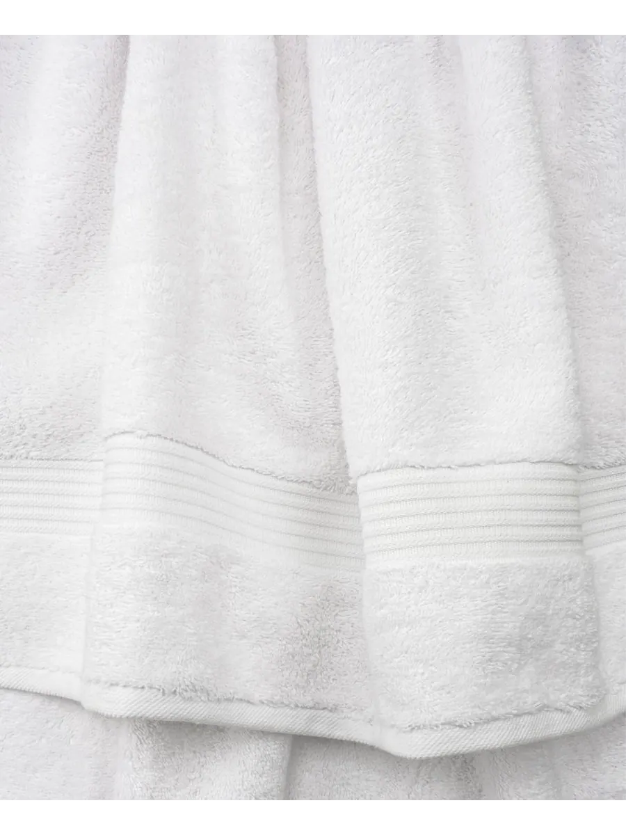 Набор банных полотенец Bekos Premium из 6 предметов, 100% турецкий хлопок American Soft Linen — изображение 3 из 4, белый