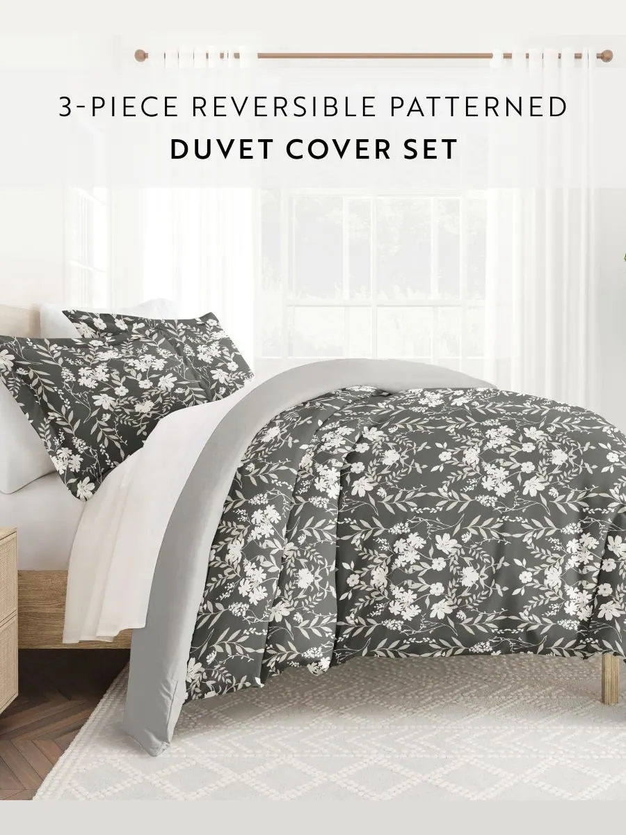 Комплект постельного белья Ultra Soft, двусторонний, 3 предмета, размер Full/Queen Ienjoy Home — изображение 2 из 10, черный