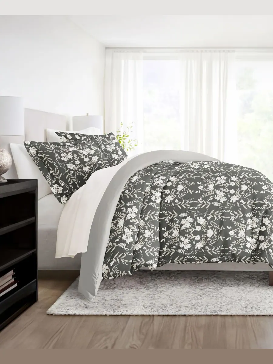 Комплект постельного белья Ultra Soft, двусторонний, 3 предмета, размер Full/Queen Ienjoy Home — изображение 8 из 10, черный